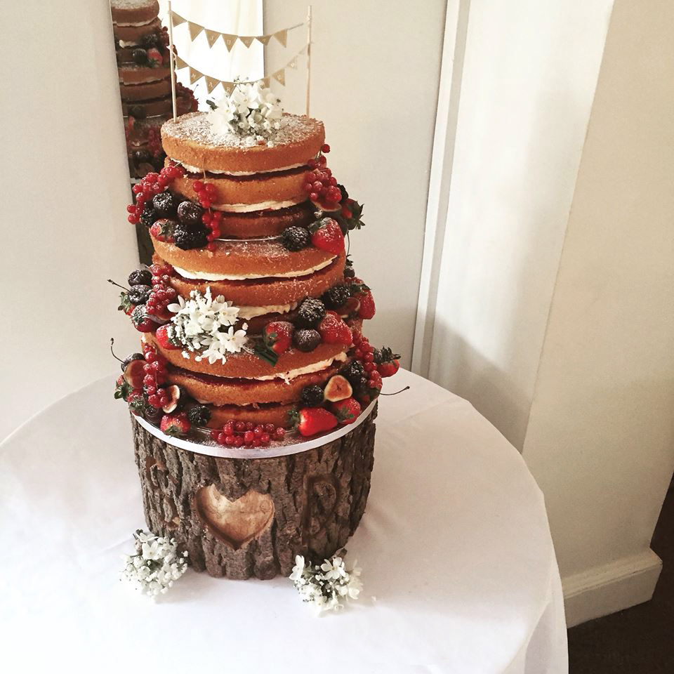 Naked Wedding Cake