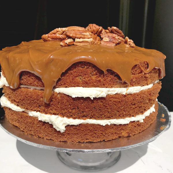 Salted Caramel and Pecan Cake