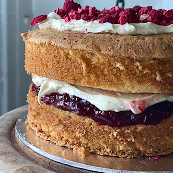 Rose, Raspberry and Pistachio Cake